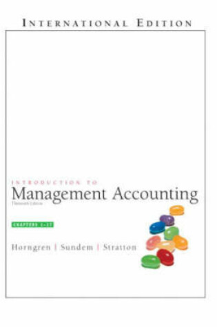 Cover of Online Course Pack: Introduction to Management Accounting, Chap.  1-17:(International Edition) with OneKey WebCT Student Access Kit for Horngren