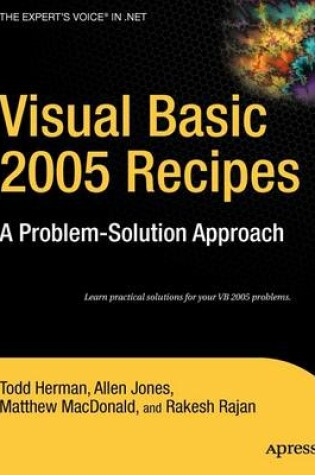 Cover of Visual Basic 2005 Recipes