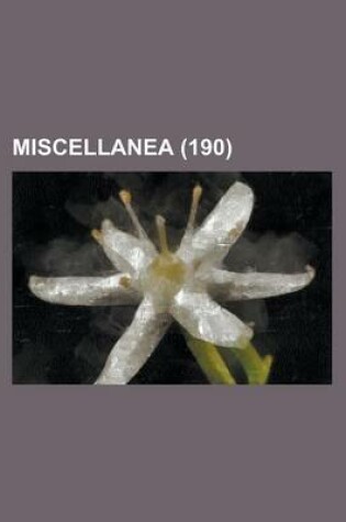 Cover of Miscellanea (190)