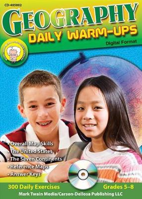 Cover of Geography Daily Warm-Ups CD-Rom, Grades 5 - 8
