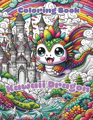 Book cover for Kawaii Dragon Coloring Book