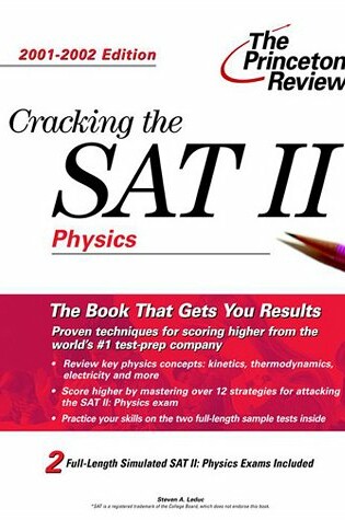 Cover of Cracking Sat II: Physics 01-02