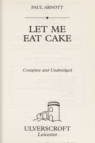 Cover of Let Me Eat Cake