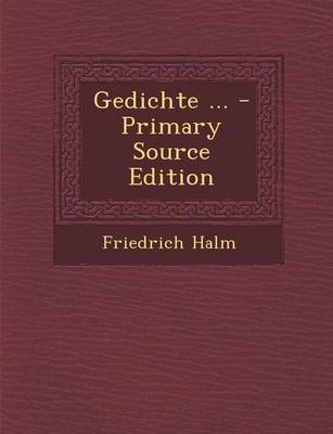 Book cover for Gedichte ...