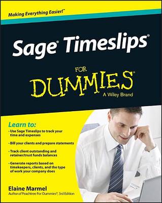 Book cover for Sage TimeSlips for Dummies