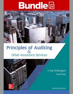 Book cover for Gen Combo LL Principles of Auditing & Other Assurance Services; Connect Access Card