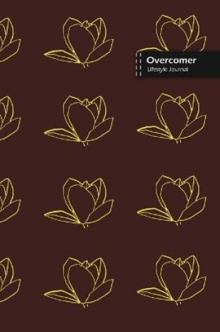 Cover of Overcomer Lifestyle Journal, Blank Write-in Notebook, Dotted Lines, Wide Ruled, Size (A5) 6 x 9 In (Brown)