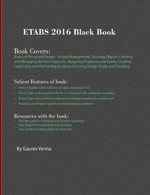 Book cover for ETABS 2016 Black Book