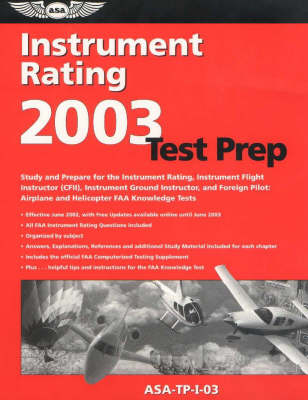 Book cover for Instrument Rating Test Prep