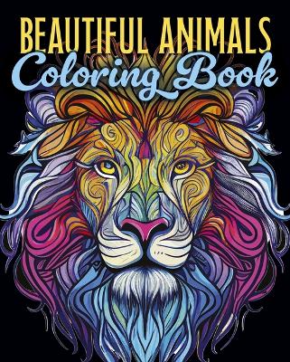 Book cover for Beautiful Animals Coloring Book