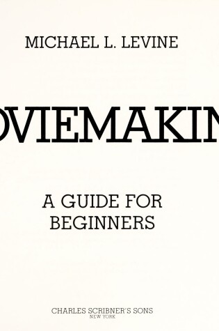 Cover of Moviemaking