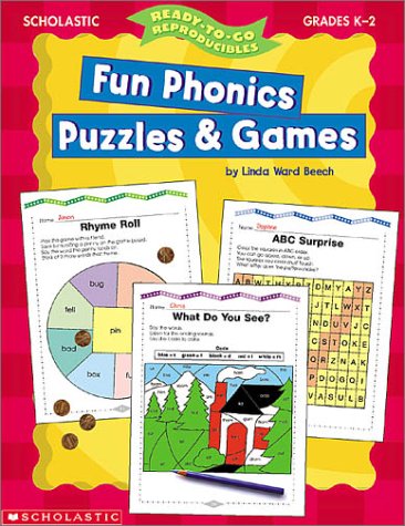 Book cover for Fun Phonics Puzzles & Games