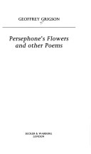 Book cover for Persephone's Flowers