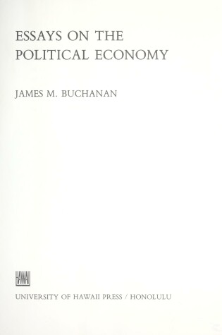 Cover of Essays on the Political Economy