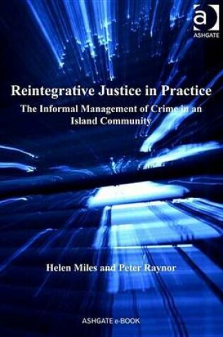 Cover of Reintegrative Justice in Practice