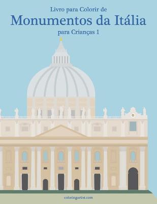Cover of Livro para Colorir de Monumentos da Italia para Criancas 1