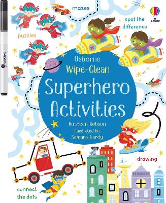 Book cover for Wipe-Clean Superhero Activities