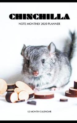 Book cover for Chinchilla Note Monthly 2020 Planner 12 Month Calendar