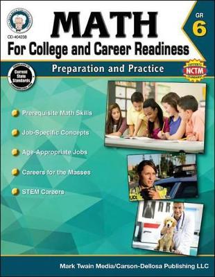 Book cover for Math for College and Career Readiness, Grade 6