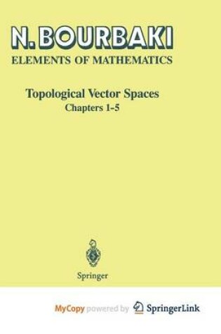 Cover of Topological Vector Spaces