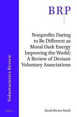 Book cover for Nonprofits Daring to Be Different as Moral Dark Energy Improving the World