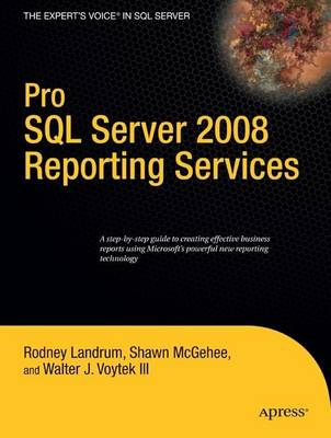 Cover of Pro SQL Server 2008 Reporting Services