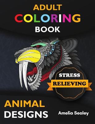 Book cover for Animal Coloring Book for Adults