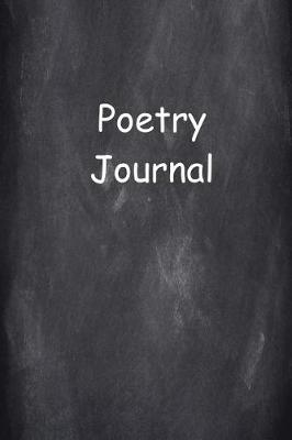 Cover of Poetry Journal Chalkboard Design