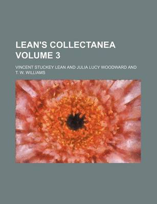 Book cover for Lean's Collectanea Volume 3