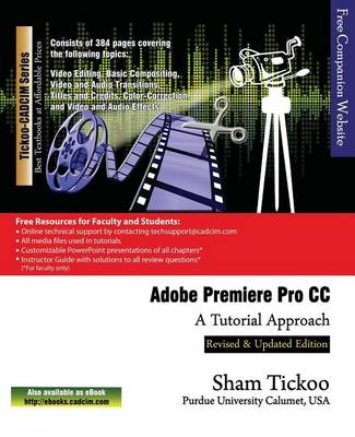Book cover for Adobe Premiere Pro CC - A Tutorial Approach