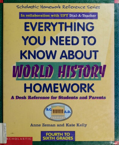 Book cover for Everything You Need to Know about World History Homework