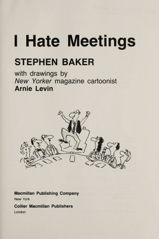 Cover of I Hate Meetings