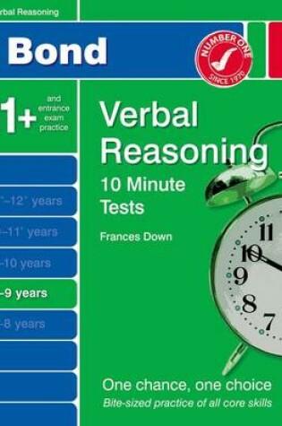 Cover of Bond 10 Minute Tests Verbal Reasoning 8-9 Yrs