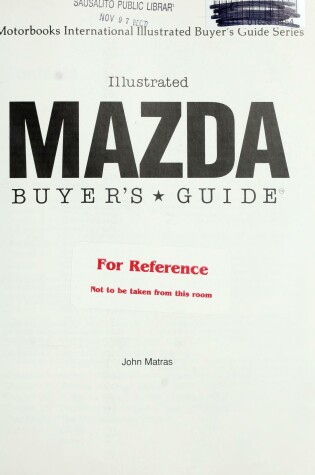 Cover of Illustrated Mazda Buyer's Guide