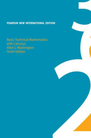 Cover of Basic Technical Mathematics with Calculus Pearson New International Edition, plus MyMathLab without eText