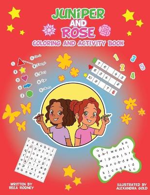 Book cover for Juniper and Rose Coloring and Activity Book Two