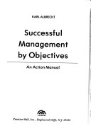 Book cover for Successful Management by Objectives