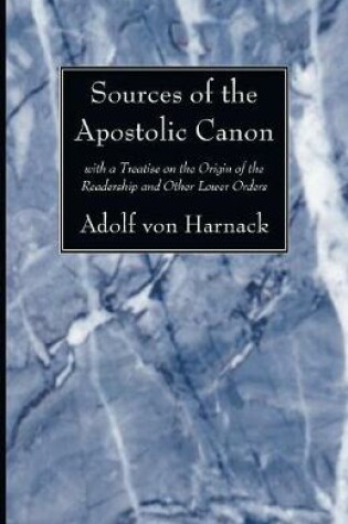 Cover of Sources of the Apostolic Canon