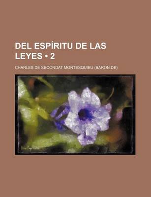 Book cover for del Espiritu de Las Leyes (2)