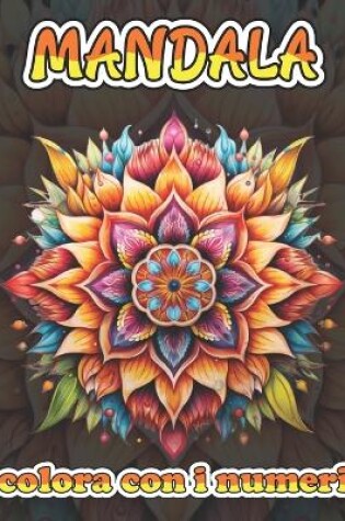 Cover of mandala colora con i numeri