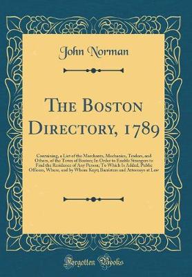 Book cover for The Boston Directory, 1789