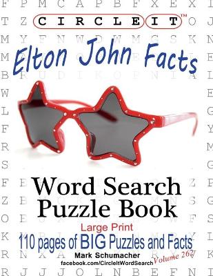 Book cover for Circle It, Elton John Facts, Word Search, Puzzle Book