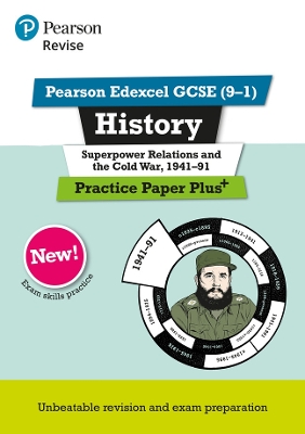 Book cover for Pearson REVISE Edexcel GCSE History Superpower relations and the Cold War, 1941-91 Practice Paper Plus - 2023 and 2024 exams