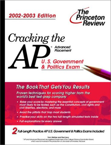 Book cover for Cracking the AP U.S. Government and Politics, 2002-2003 Edition