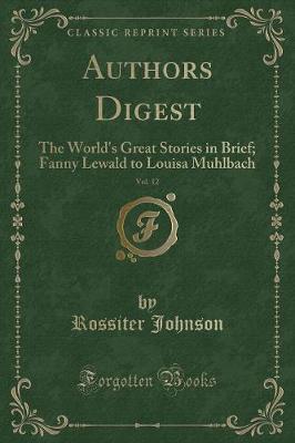 Book cover for Authors Digest, Vol. 12