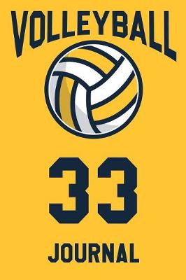 Book cover for Volleyball Journal 33