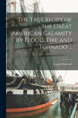 Cover of The True Story of the Great American Calamity by Flood, Fire and Tornado ... [microform]