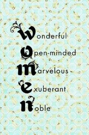 Cover of Wonderful Openminded Marvelous Exuberant Noble