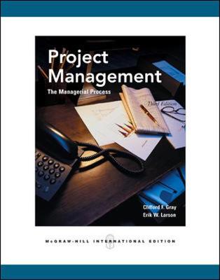 Book cover for Project Management: The Managerial Process