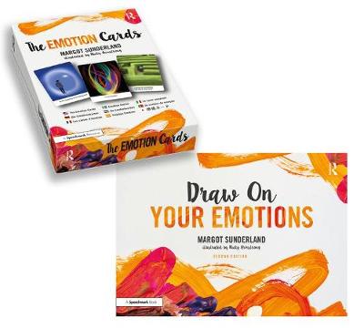 Cover of Draw On Your Emotions book and The Emotion Cards